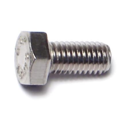 Midwest Fastener A2, M5-0.80 Hex Head Cap Screw, Plain Stainless Steel, 10 mm L, 15 PK 69688